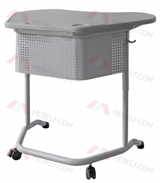 Школьный стол трапеция ШСТ17 столешница пластик, серый