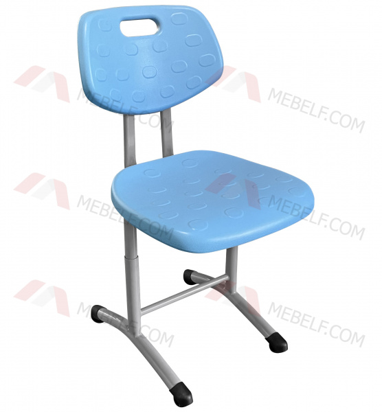 Школьный стул ШС04 - полиуретановые сиденье и спинка, синий