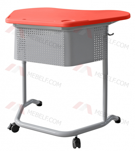 Школьный стол трапеция ШСТ17 столешница пластик, оранжевый